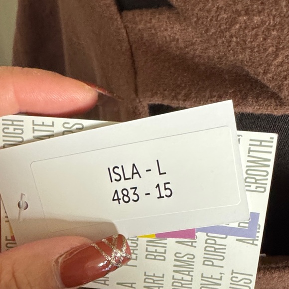 LuLaRoe Brown Midi Dress - Picture 6 of 6